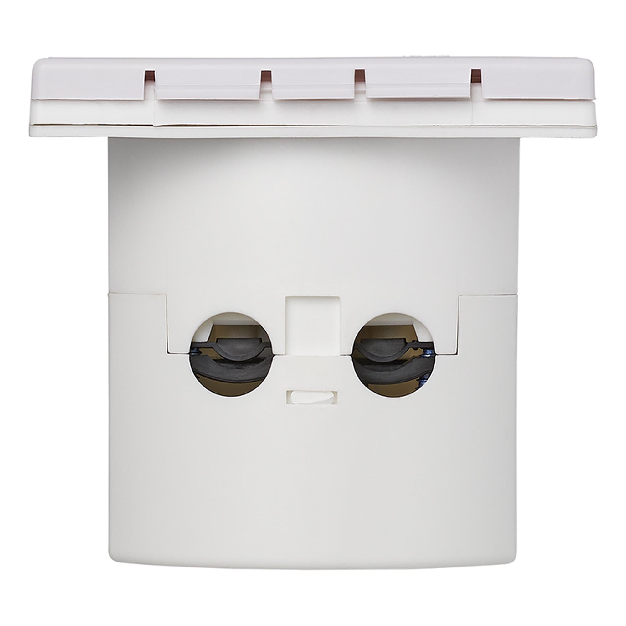 CEE-Einspeisestecker Einbau eckig weiss