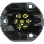 7-polige Anhänger-Steckdose Metall 12V Oval