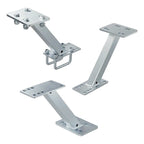 Ersatzradhalter für PKW Anhänger mit U-Bügeln und Schraubsatz | 4 / 5 Loch Felgen