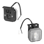 Positionsleuchte 12-24V Weiß 65 x 65 mm LED mit Halter