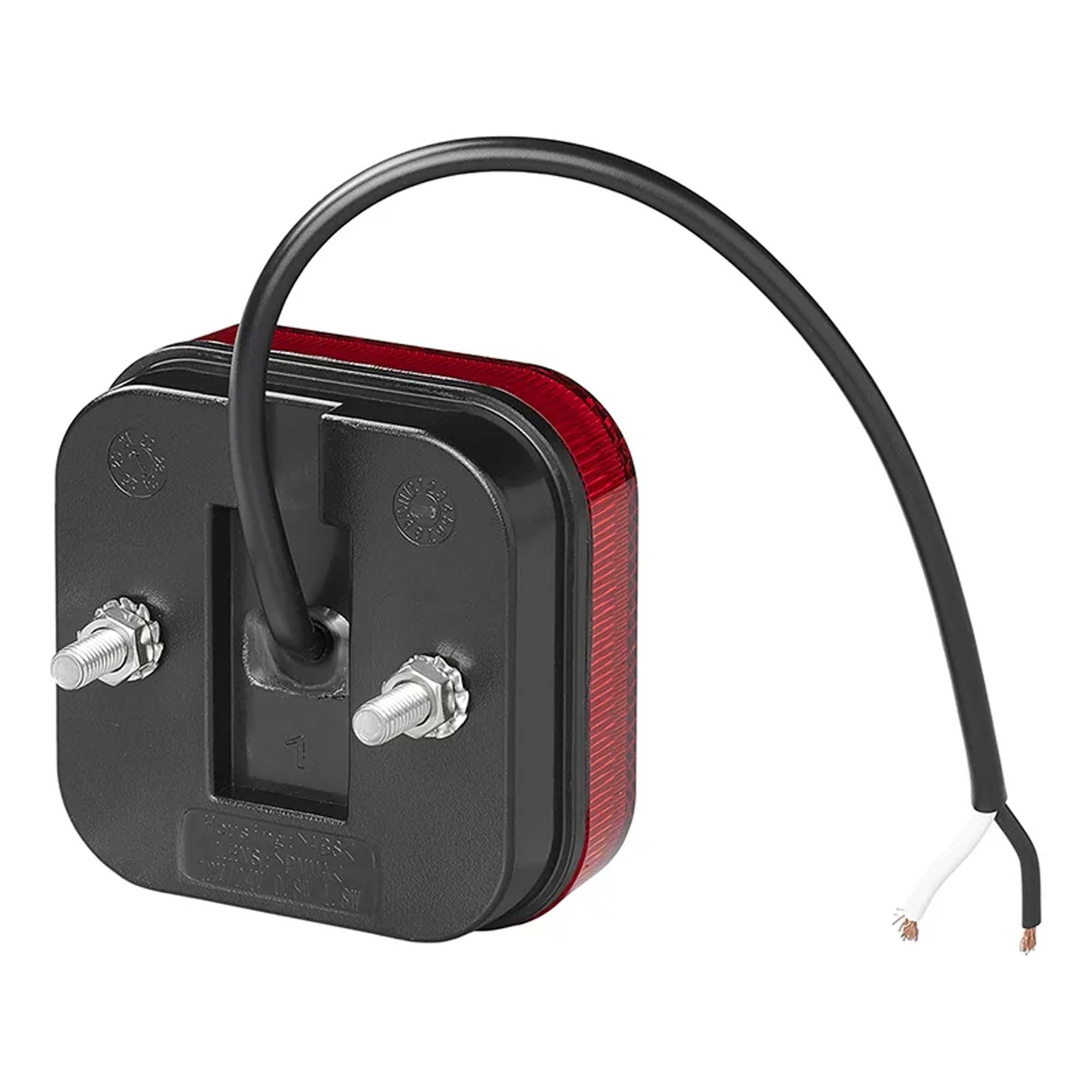 Positionsleuchte 12/24V Rot 65 x 65 mm LED