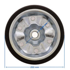 The Drive Ersatzrad 200x50mm passend für 500kg ALKO, KNOTT, DTR, TheDrive Anhänger Stützrad