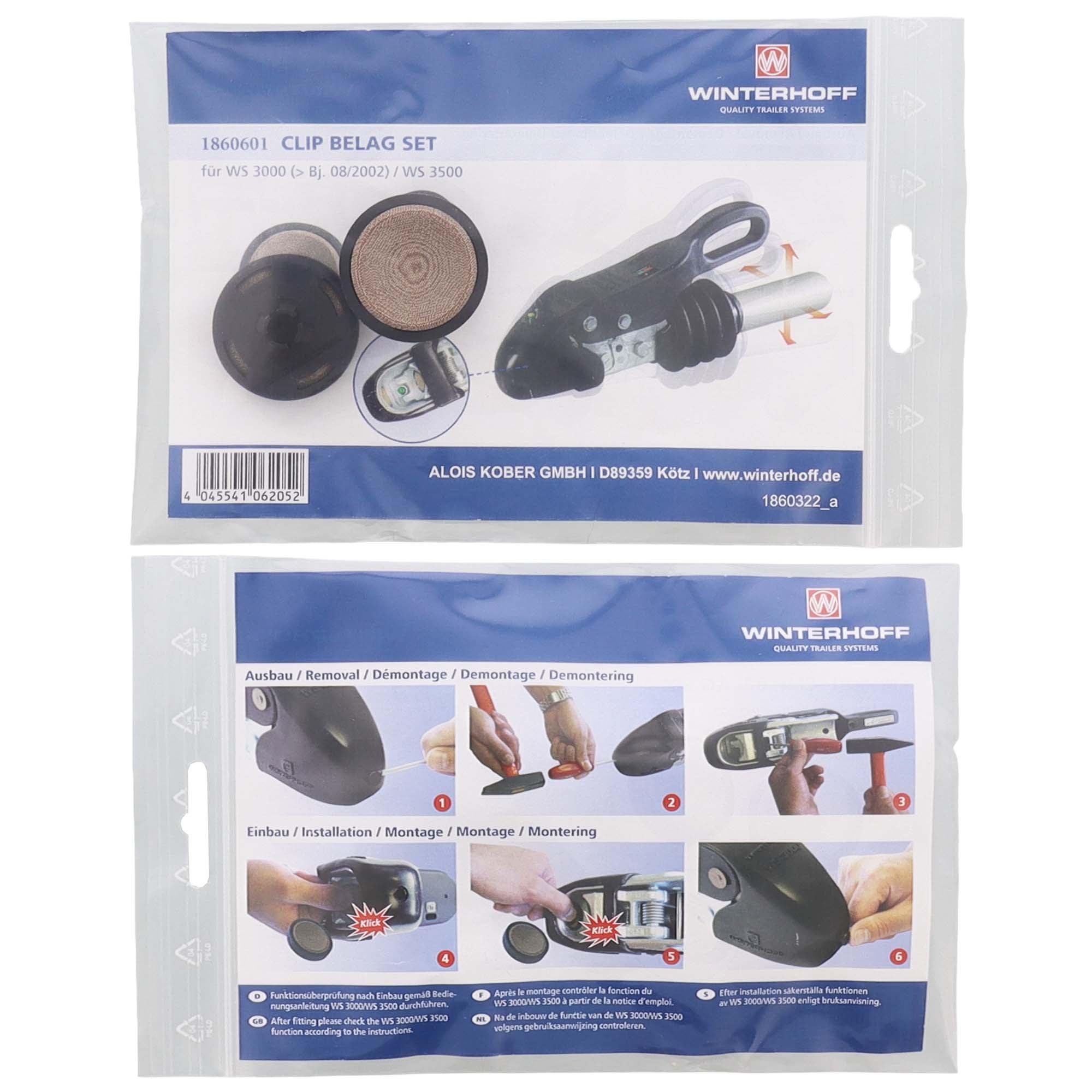 Winterhoff Reibbelag Satz für WS3000 ab 08/2002, WS 3500 | 1860601