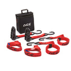 Acebikes Ratchet Pro 2-Pack Motorrad Spanngurtset mit Ratsche 350daN L:140cm B:25mm