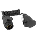 13-poliges Spiralkabel Verlängerungskabel 13-Adern 1,5M 1x Stecker / 1x Steckdose