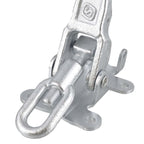 2x Exzenterverschluss 6043 verstellbar mit Gegenhalter 6044, Stahl verzinkt, zum Anschrauben