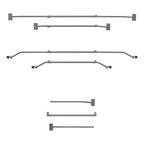 Flachplanenbügel Stahl verstellbar 100-155cm für PKW Anhänger