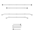 Flachplanenbügel Stahl verstellbar 141-208cm für PKW Anhänger
