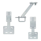 Ersatzradhalter für PKW Anhänger mit U-Bügeln und Schraubsatz | 4 / 5 Loch Felgen