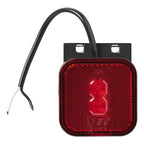 Positionsleuchte 12-24V Rot 65 x 65 mm LED mit Halter