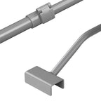 Flachplanenbügel Stahl verstellbar 100-155cm für PKW Anhänger