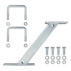 Ersatzradhalter für PKW Anhänger mit U-Bügeln und Schraubsatz | 4 / 5 Loch Felgen