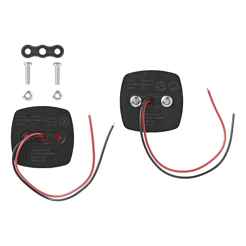 Positionsleuchte 12-24V Rot 61 x 61 mm LED