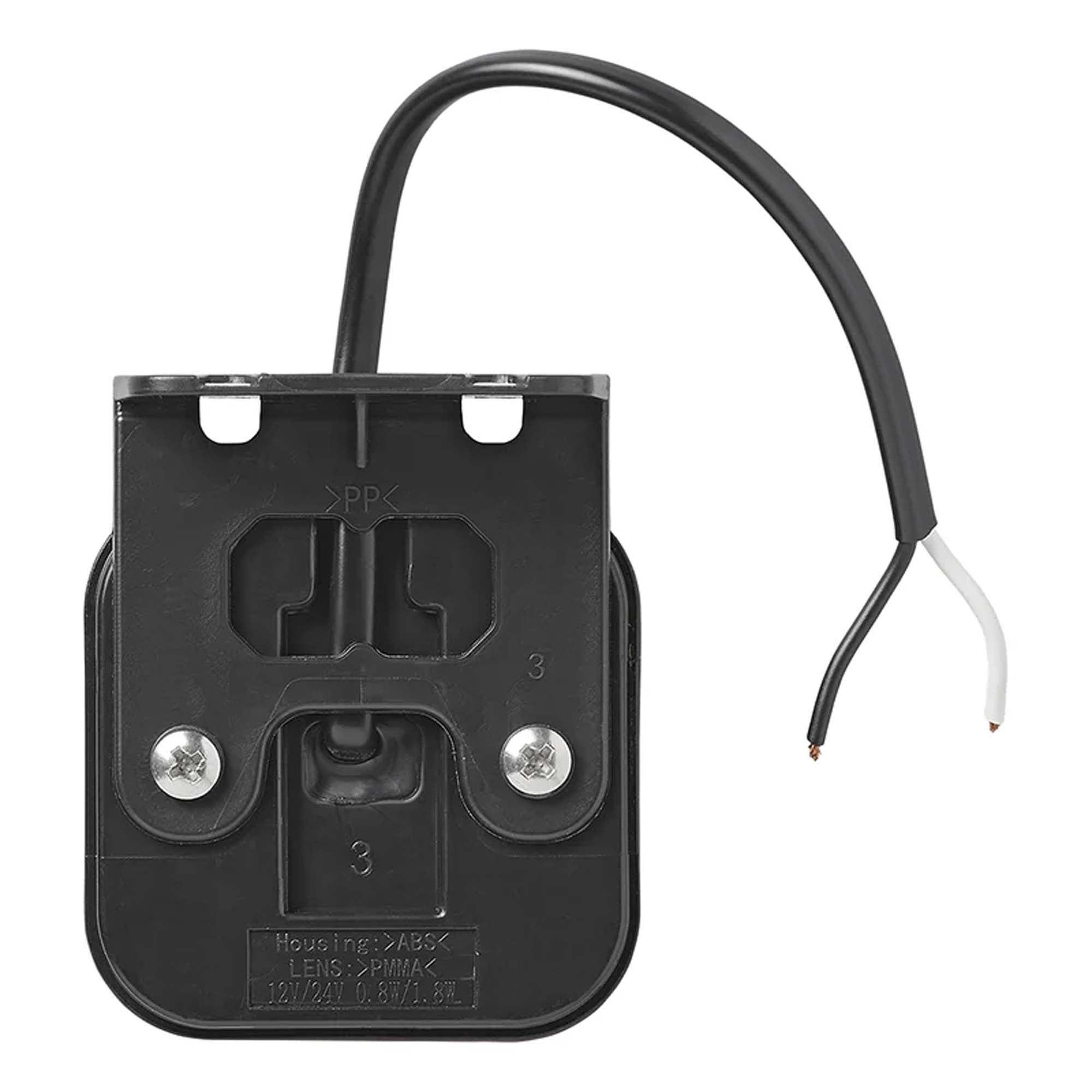 Positionsleuchte 12-24V Rot 65 x 65 mm LED mit Halter