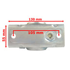 Stützrad 300kg Ø48mm 200x50mm mit Klemmhalter