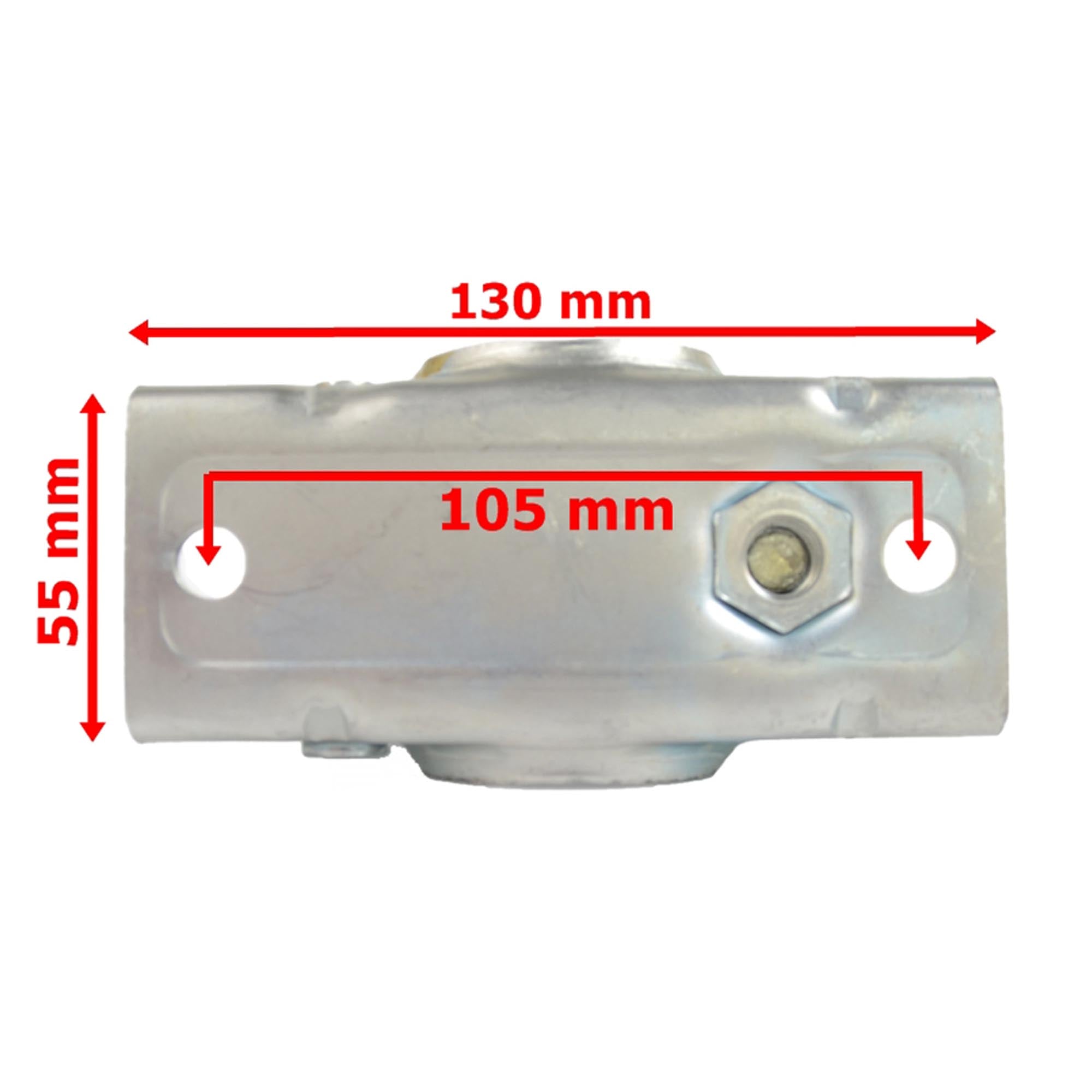 Stützrad 300kg Ø48mm 200x50mm mit Klemmhalter