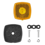 Seitenmarkierungsleuchte 12-24V Gelb 61 x 61 mm LED