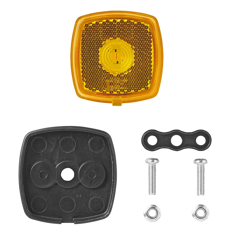 Seitenmarkierungsleuchte 12-24V Gelb 61 x 61 mm LED