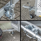 Klemmhalter Ø 48mm für Stützräder drehbar