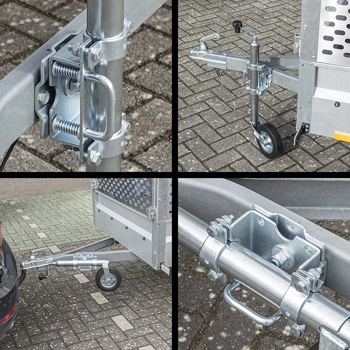 Klemmhalter Ø 48mm für Stützräder drehbar