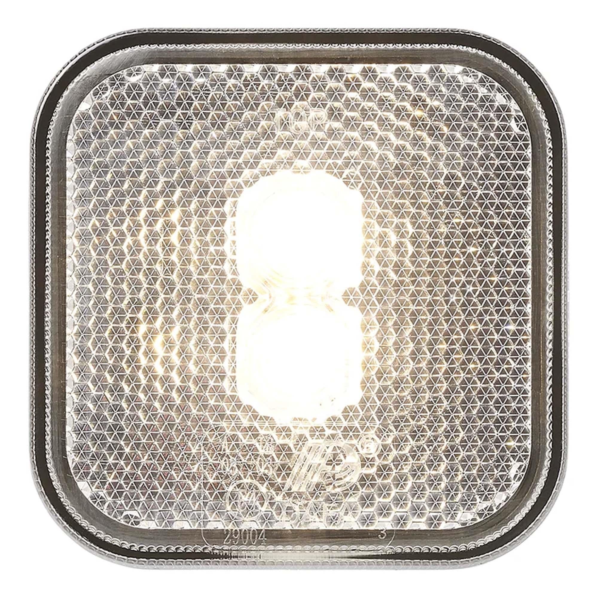 Positionsleuchte 12/24V Weiß 65 x 65 mm LED