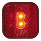 Positionsleuchte 12/24V Rot 65 x 65 mm LED