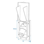 CEE-Einspeisestecker Einbau rechteckig schwarz