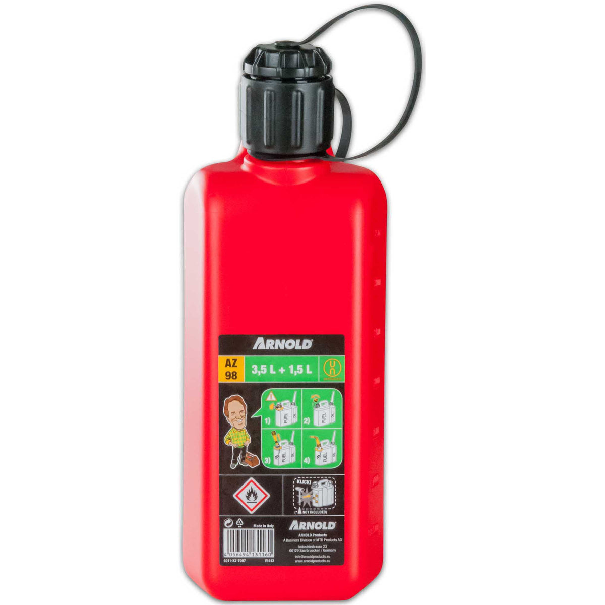 Doppelkanister 3 + 1,5 Liter, inkl. Auslaufrohren ARNOLD trailerteile.eu.