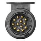 13-pol. Pkw Anhänger Stecker 12V mit 1 Loch-Tülle