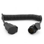 13-poliges Spiral-Verlängerungskabel 12 V bis 2,0 m für Pkw-Anhänger KAMAR trailerteile.eu.