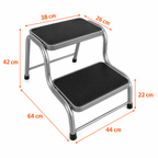 Doppeltrittstufe für Wohnwagen Haushalt Camping 2 Stufen bis150kg TheDrive trailerteile.eu.