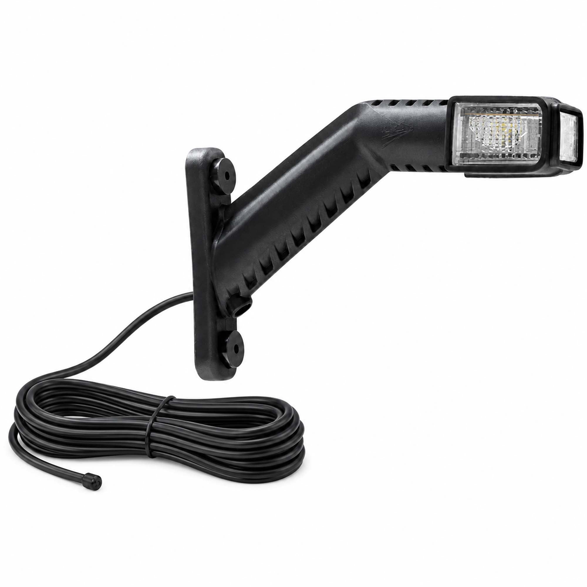 Superpoint IV LED Umrissleuchte rechts rot/weiß/orange 12/24V mit 1m DC-Kabel ASPÖCK trailerteile.eu.