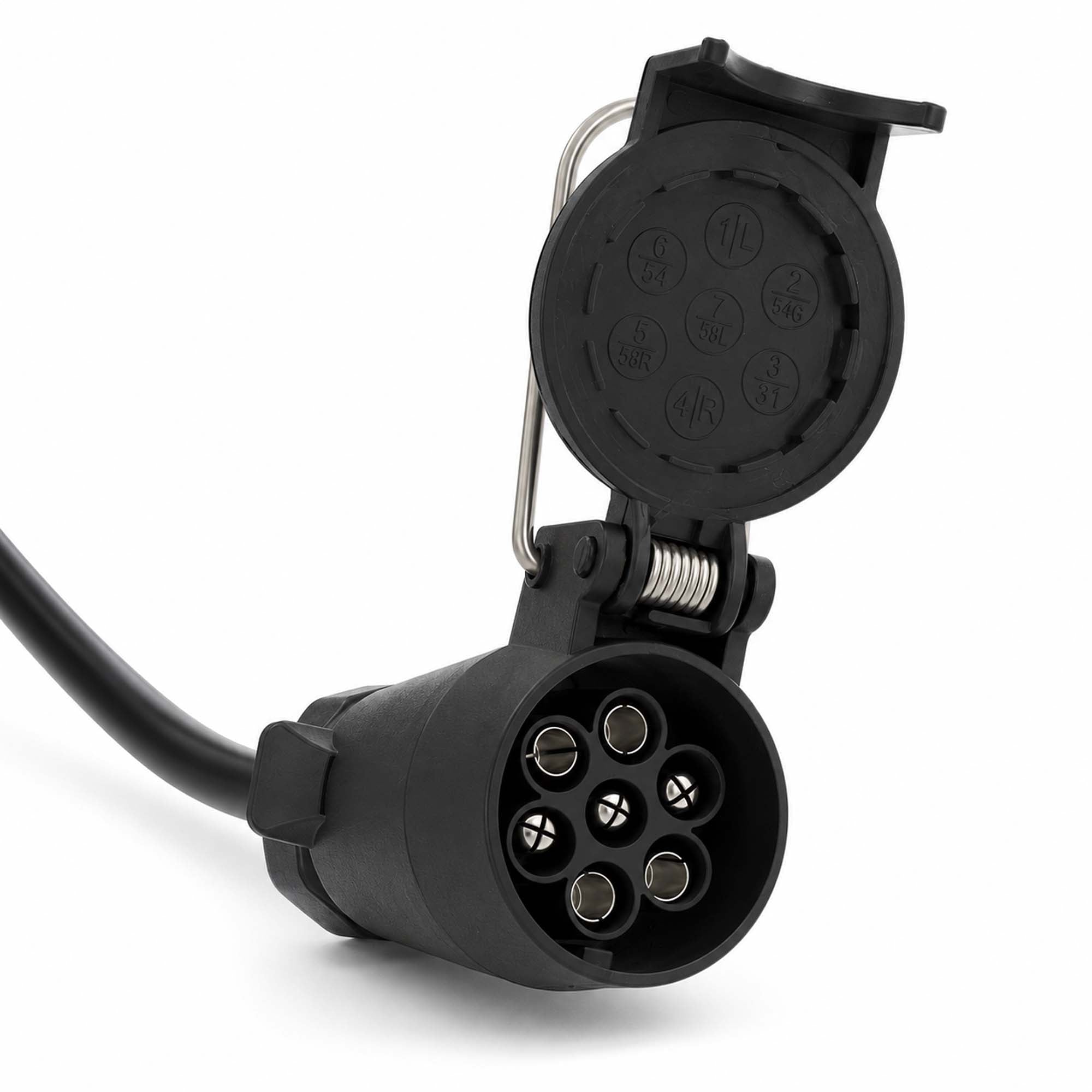 7-poliges Anhänger-Verlängerungskabel 1m mit Stecker und Steckdose TheDrive trailerteile.eu.