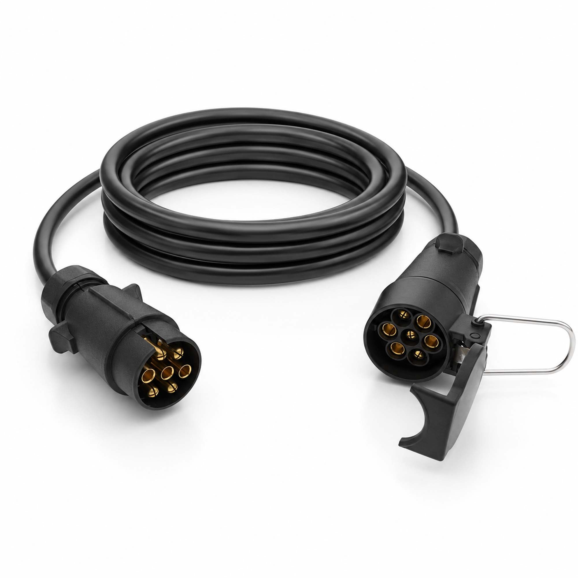 Anhänger Verlängerungskabel 5m Stecker/Dose 7-polig
