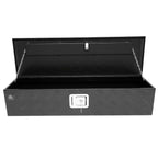 Deichselbox Werkzeugbox Staubox 950x320x190mm Alu Riffelblech Schwarz