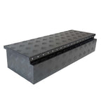 Deichselbox Werkzeugbox Staubox 950x320x190mm Alu Riffelblech Schwarz