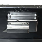 Deichselbox Werkzeugbox Staubox 950x320x190mm Alu Riffelblech Schwarz