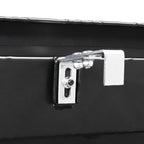 Deichselbox Werkzeugbox Staubox 950x320x190mm Alu Riffelblech Schwarz