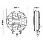 80W LED Zusatzscheinwerfer X-SPIDER TOXIC 12 - 24W KAMAR trailerteile.eu.