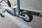 Anhänger Automatik Stützrad 60mm 400kg Stützlast mit Anbausatz TheDrive trailerteile.eu.