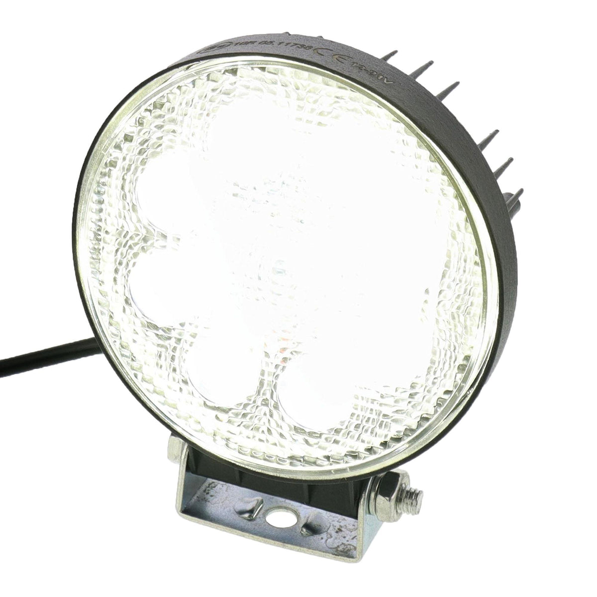 LED 24W Arbeitsscheinwerfer 1000lm 12-24V Rund Ø105mm Techni-Power trailerteile.eu.