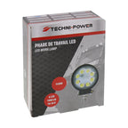 LED 24W Arbeitsscheinwerfer 1000lm 12-24V Rund Ø105mm Techni-Power trailerteile.eu.