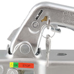 Set Kugelkupplung 60mm Vierkant 800kg mit Steckschloss