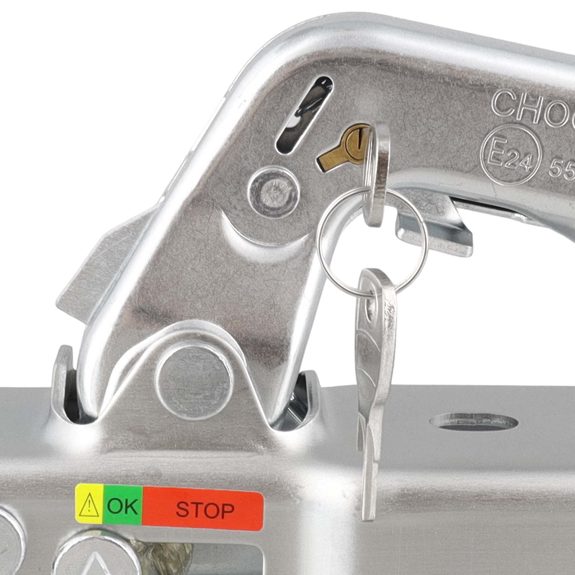 Set Kugelkupplung 60mm Vierkant 800kg mit Steckschloss