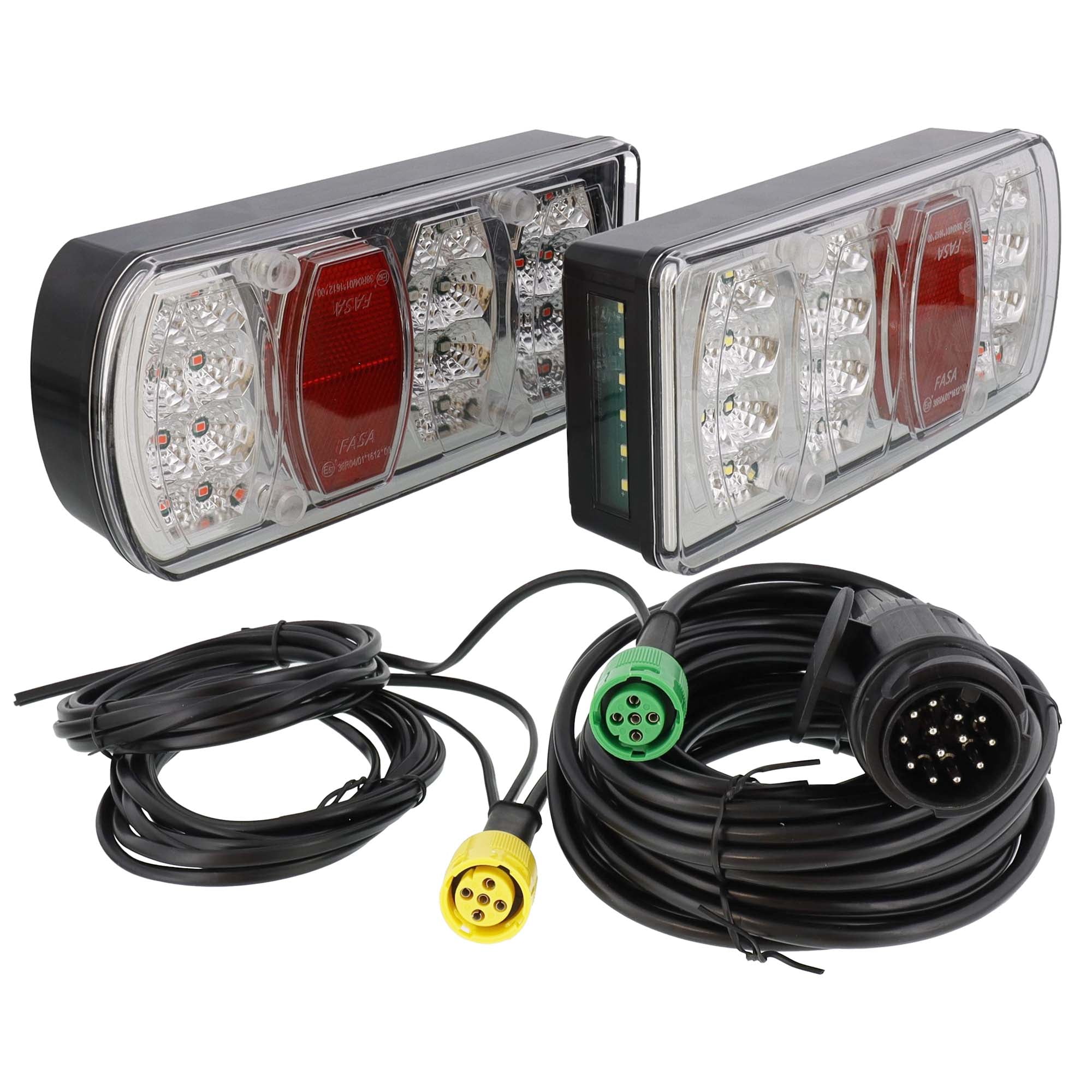 LED Rückleuchtensatz passend für 13-pol. 5,5m mit Abzweiger 2x3m