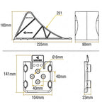 LOKHEN PKW-Anhänger Unterlegkeil Nano mit Flaty Halter schwarz – Kunststoff Keil bis 2100 kg Achslast LOKHEN trailerteile.eu.