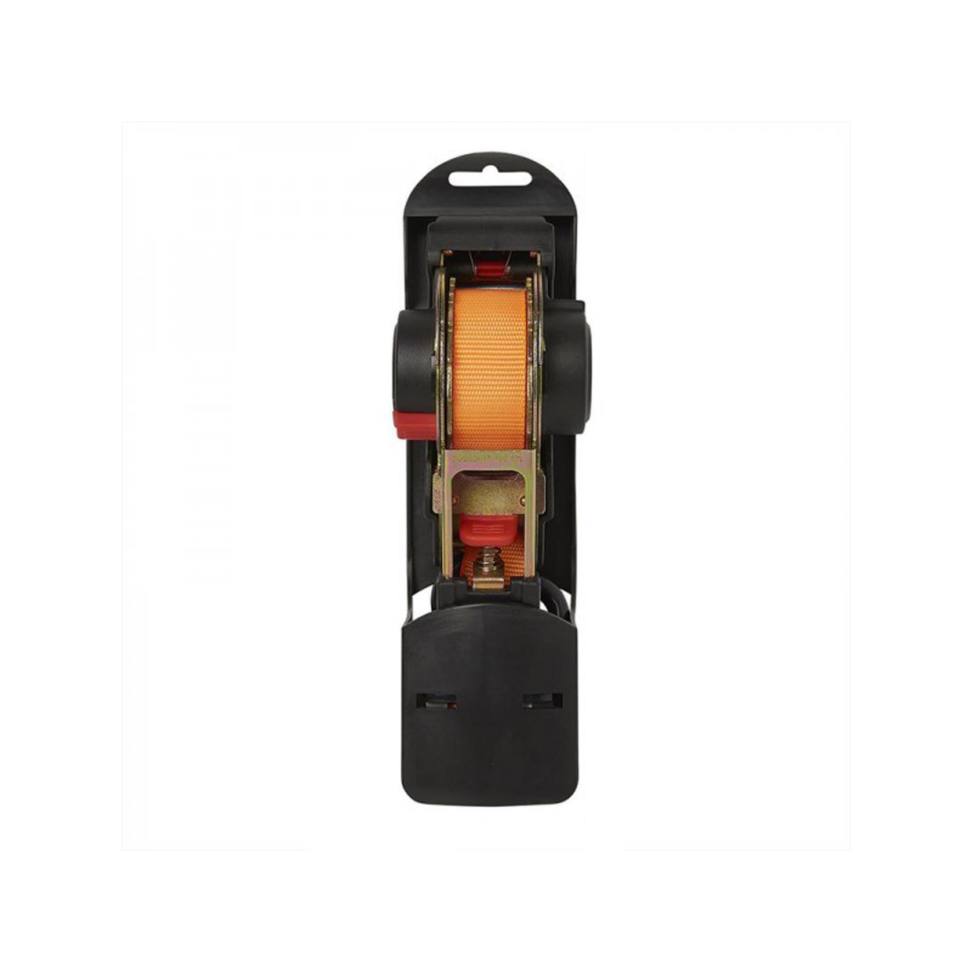 Spanngurt mit Ratsche + 2 Haken 350cm 320kg Selbstaufrollend Pro Plus trailerteile.eu.