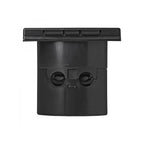 CEE-Einspeisestecker Einbau eckig schwarz