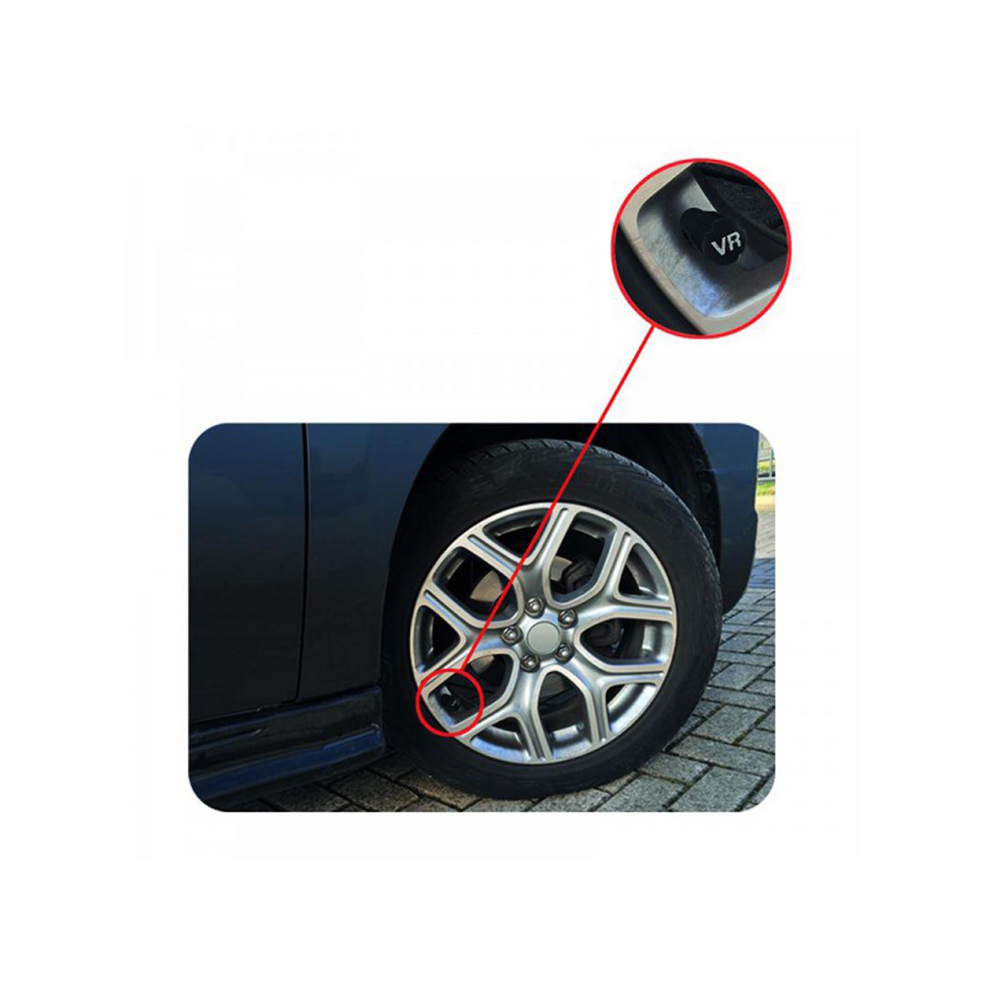 Rad-Markierungsset Ventilkappen 8-teilig