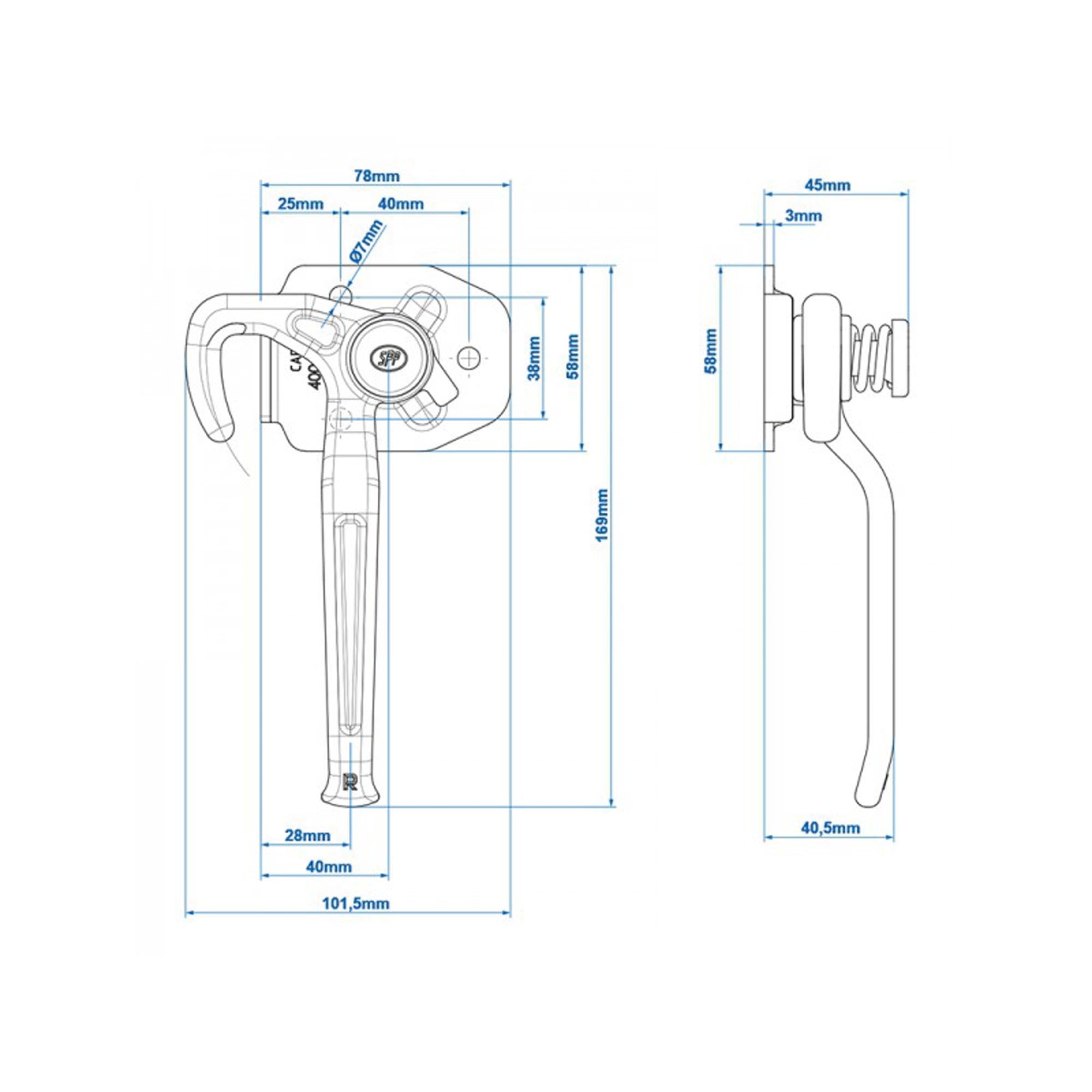 SPP Ladebordwandhaken rechts ZB-16R